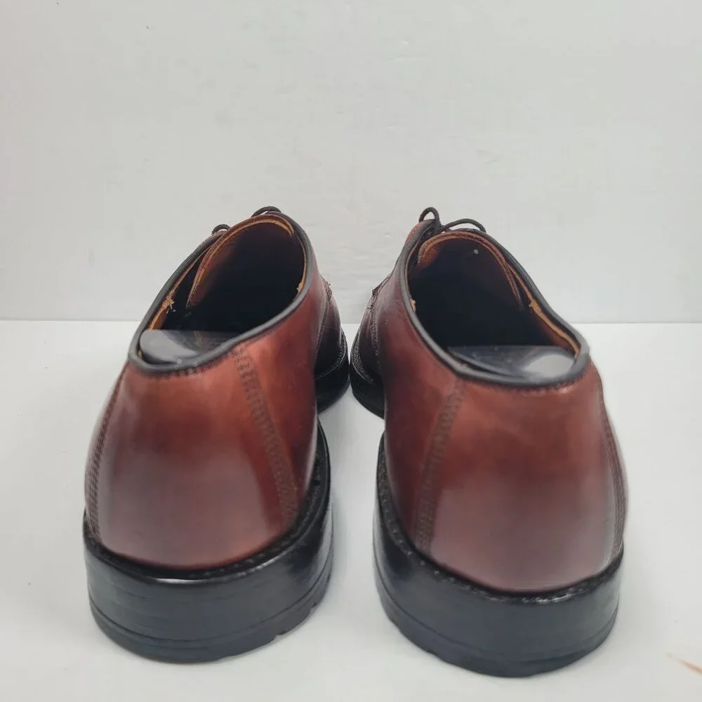 Allen Edmonds Men's Brown Split Toe Leather Shoes US Size 10D - Picture 4 of 8